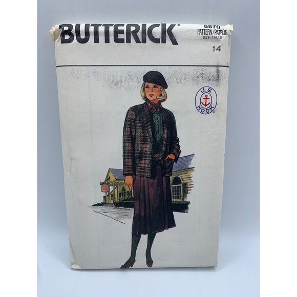 Butterick Misses Skirt Pants Coat Sewing Pattern sz 14 6870 - uncut - Picture 1 of 2